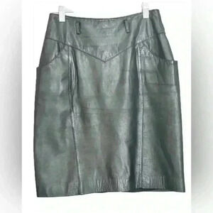 West Bay Vintage Top Grain Leather skirt (X14)